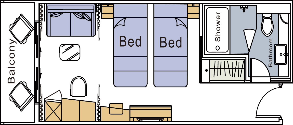 Century Paragon Century Legend - Deluxe Cabin Layout