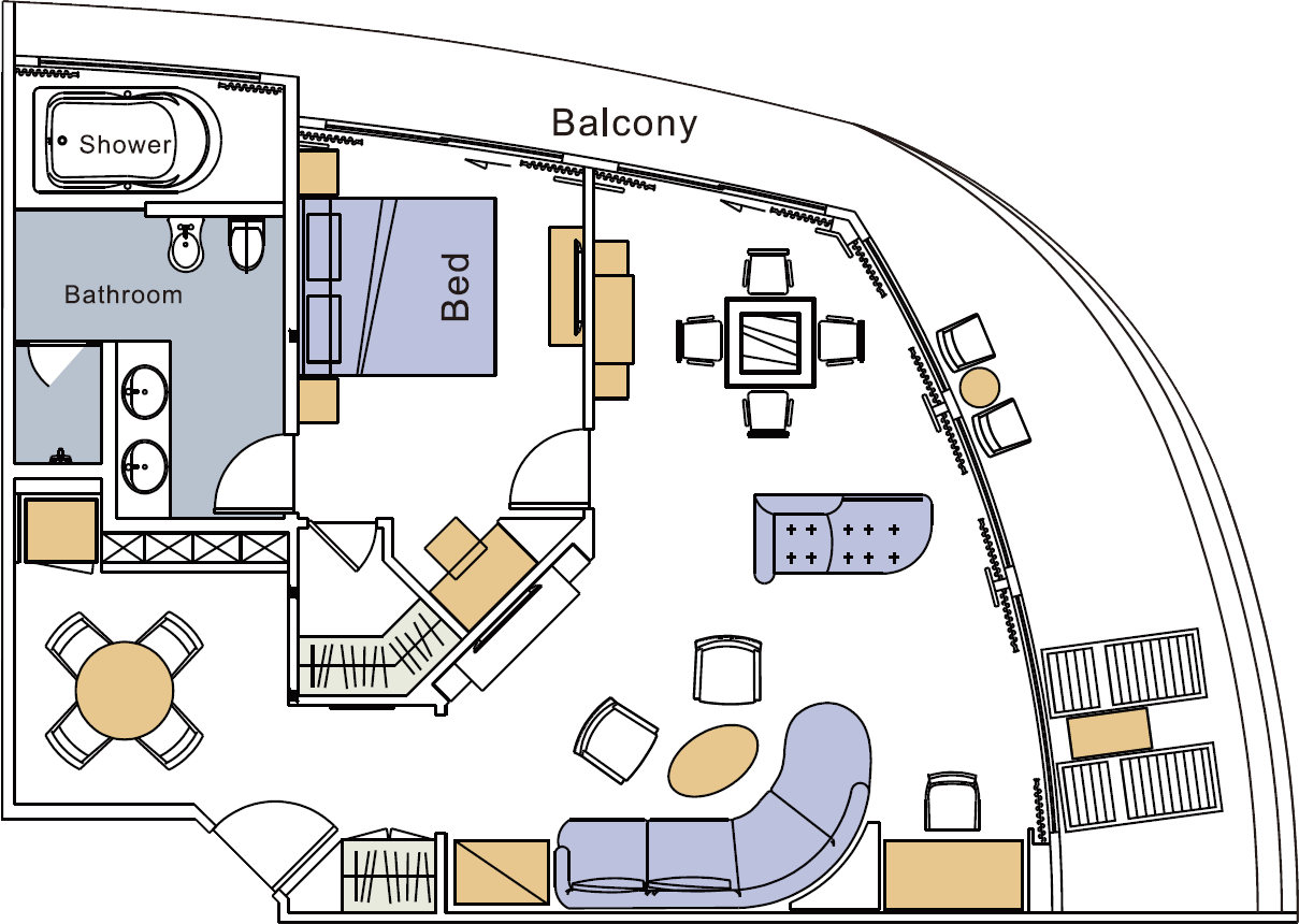 Century Paragon Century Legend - Presidential Suite Layout