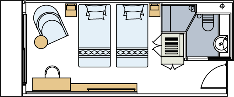 Century Voyage - Deluxe Cabin Layout