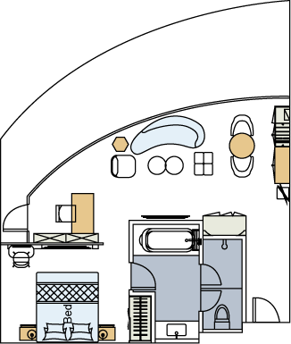 Century Voyage - Presidential Suite Layout