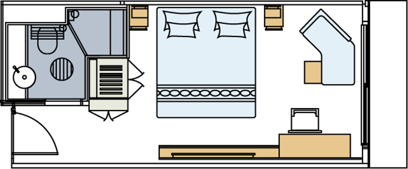 Century Voyage - Superior Cabin Layout