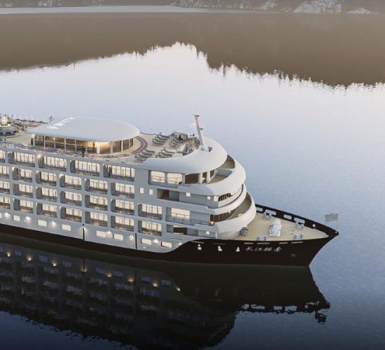 Exterior view of Yangzi Explorer Cruise Ship, providing ultra luxury Yangtze River cruises